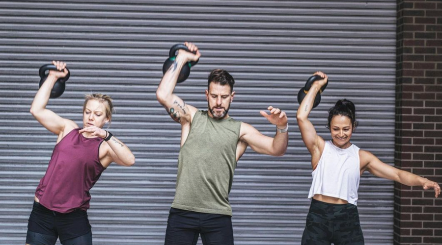 3CFitness Chloe, Carl and Claire lifting weights