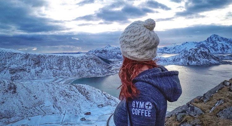 Gym+Coffee Hoodie Spotted at the Arctic Circle!