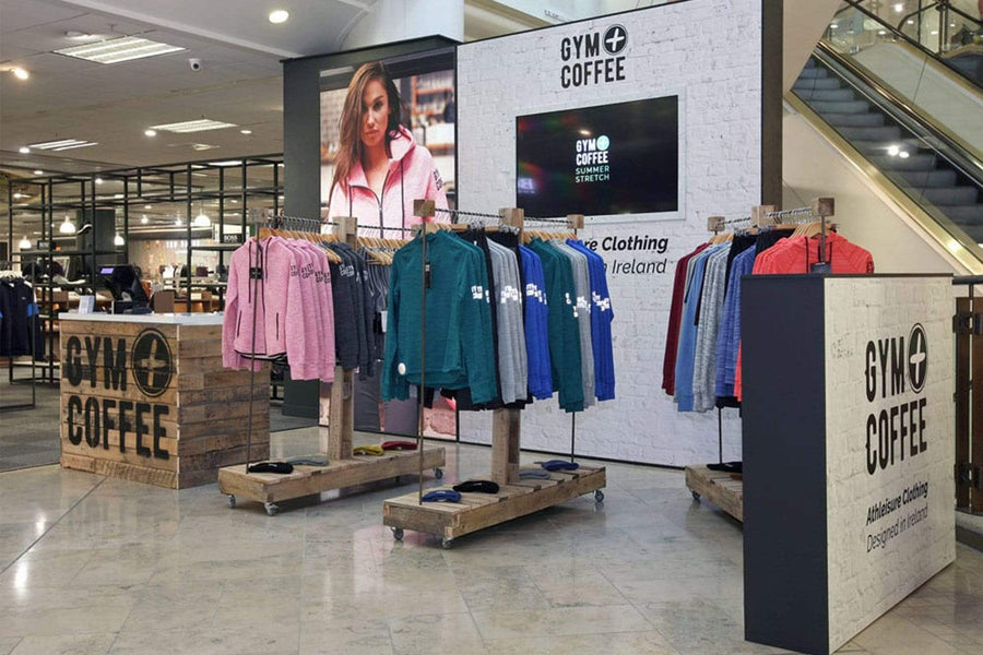 Gym+Coffee Arnotts Pop-Up Store Dublin August 2019