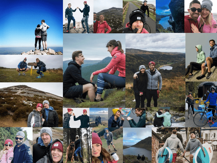 Outdoorsy Irish Couples in Gym+Coffee Clothing