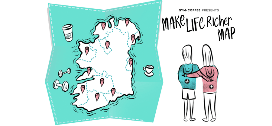 The Gym+Coffee Make Life Richer Map is here!