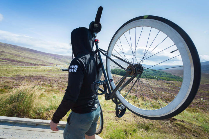 Biking in Glendalough, Ireland