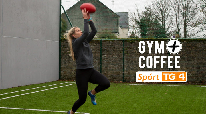 Irish AFWL Player Aisling McCarthy in Lilac Gym+Coffee hoodie