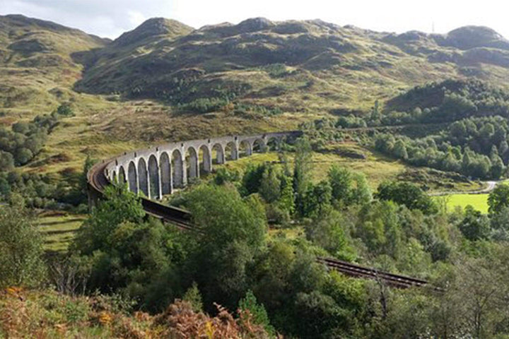 Glennfinnan Viaduct Walking Trail in Scotland