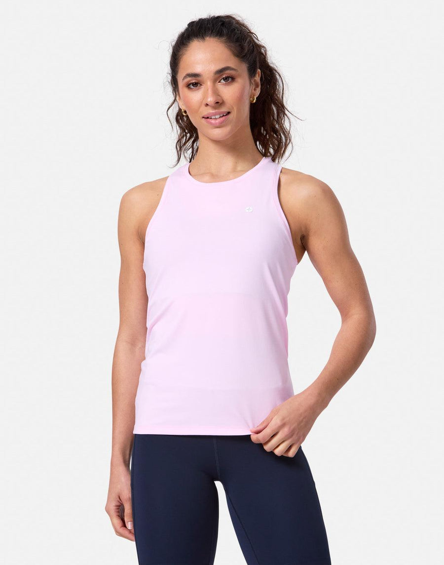 Relentless Racer Back Vest in Baby Pink - Tanks - Gym+Coffee IE