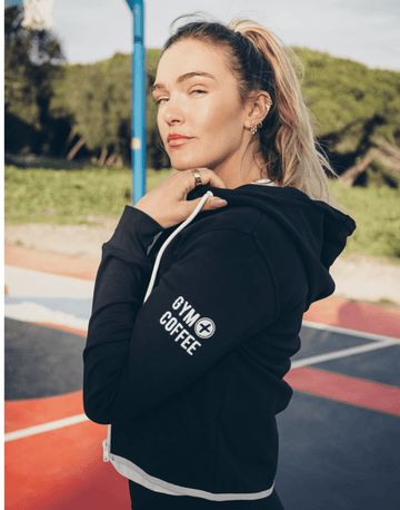 Chill Zip Crop Hoodie in Black - Hoodies - Gym+Coffee IE