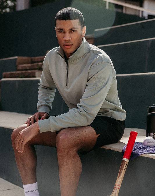 Clubhouse Half Zip in Summer Green