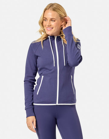 Chill Zip Hoodie in Violet Smoke