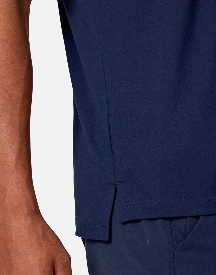 Coffee Polo Tee in Twilight Navy