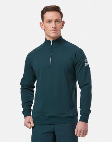 Chill Half Zip in Moss Green - Sweatshirts - Gym+Coffee IE