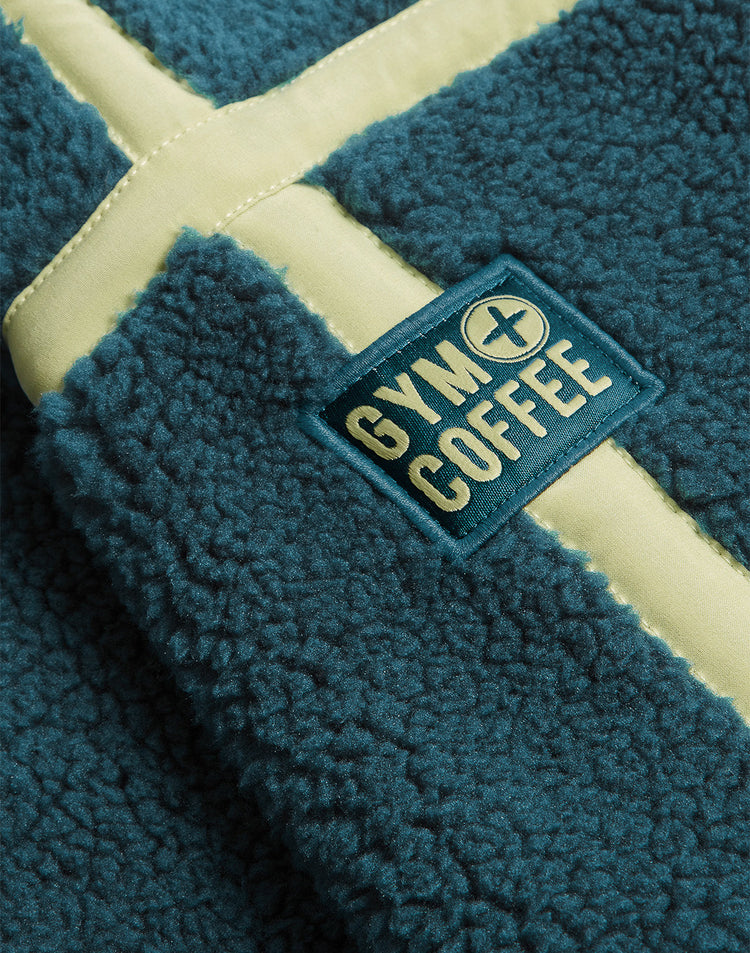 Industry Fleece Half Zip in Deep Teal