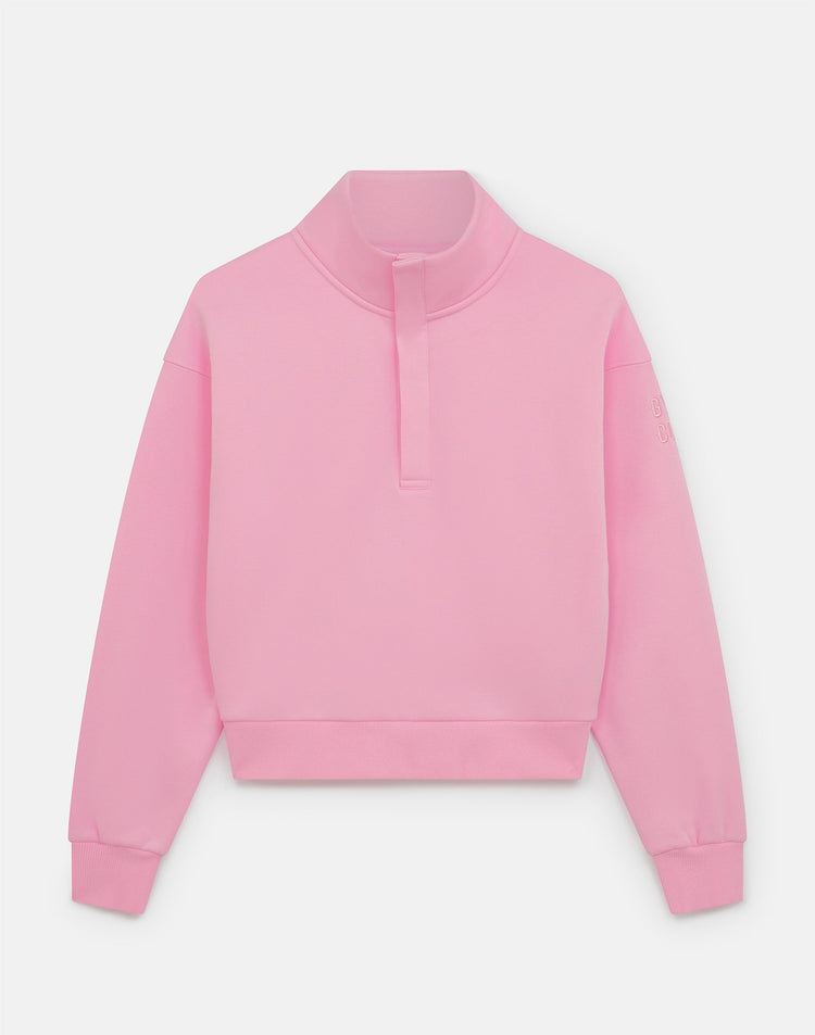 Daily Snap Collar Sweatshirt in Pink Blossom