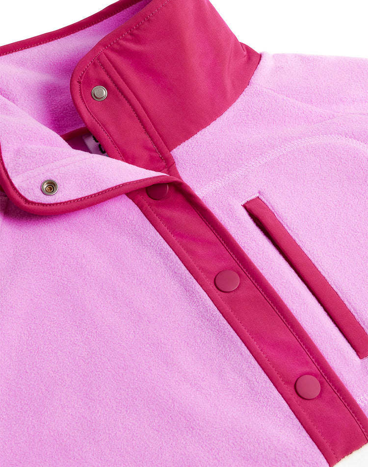 Snap Polar Fleece in Fuchsia Pink