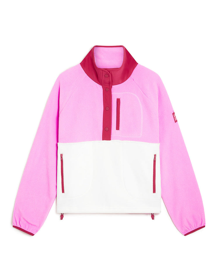Snap Polar Fleece in Fuchsia Pink