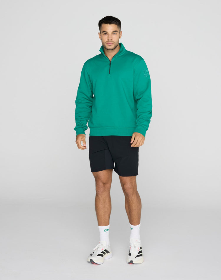 Clubhouse Half Zip in Sprint Green