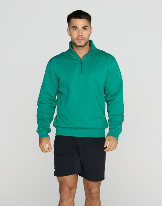 Clubhouse Half Zip in Sprint Green
