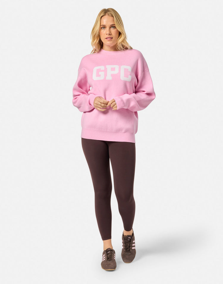 Knit Crew in Pink Blossom