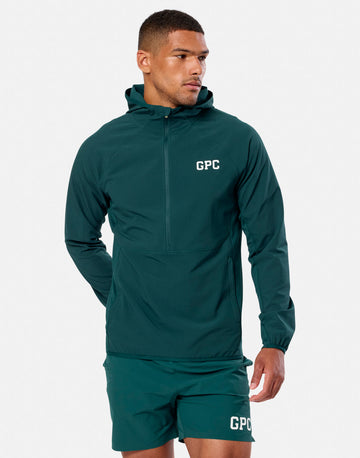 GPC Train Hooded Midlayer in Amazon Green