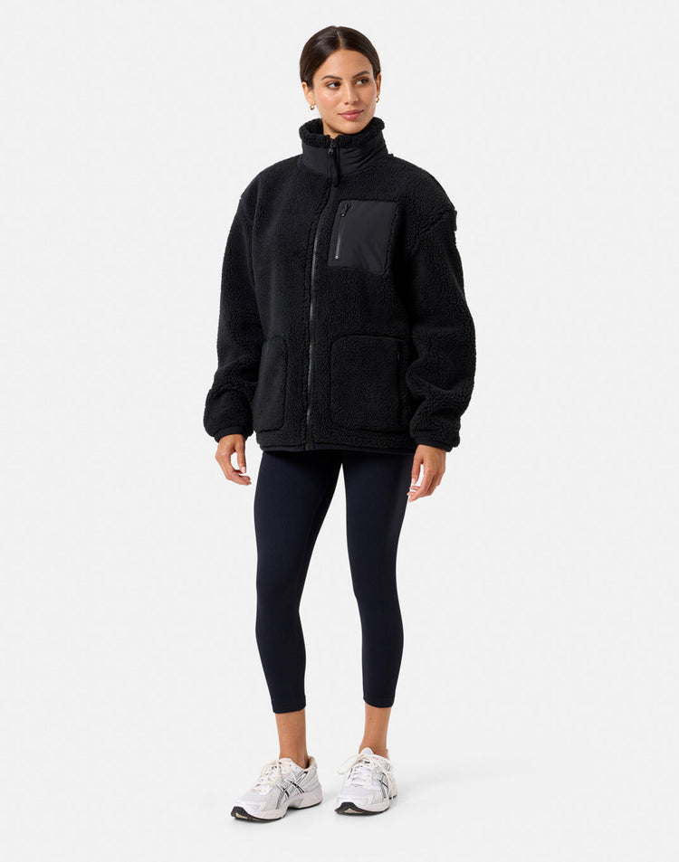 Industry Fleece Jacket in Black
