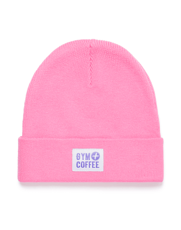 Knit Beanie in Bright Pink - Beanies - Gym+Coffee IE