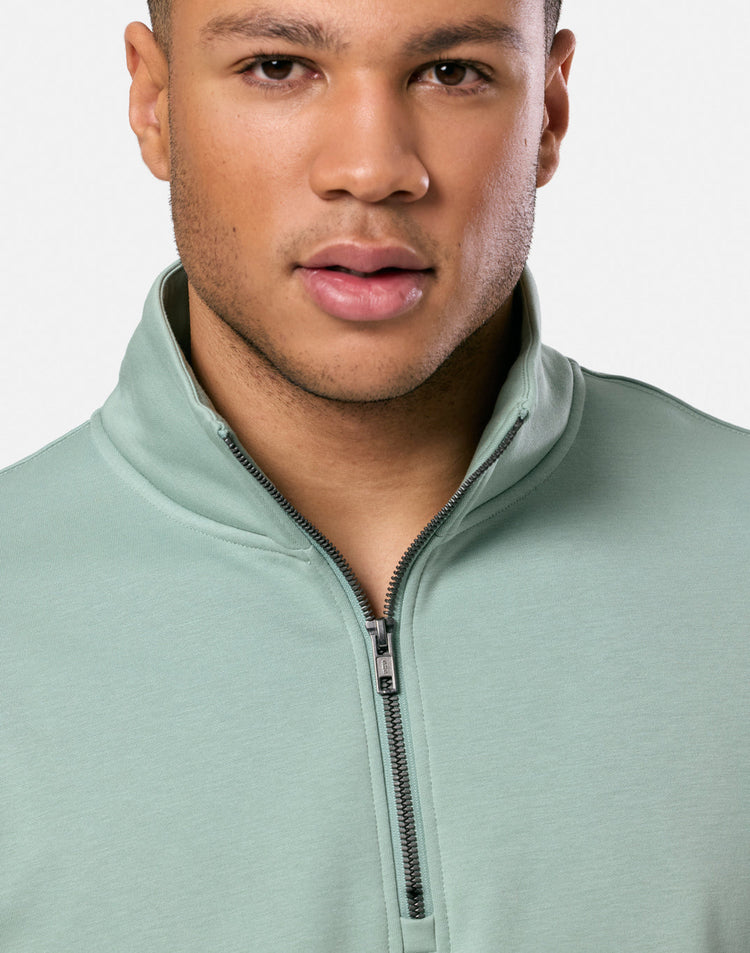 Clubhouse Half Zip in Summer Green