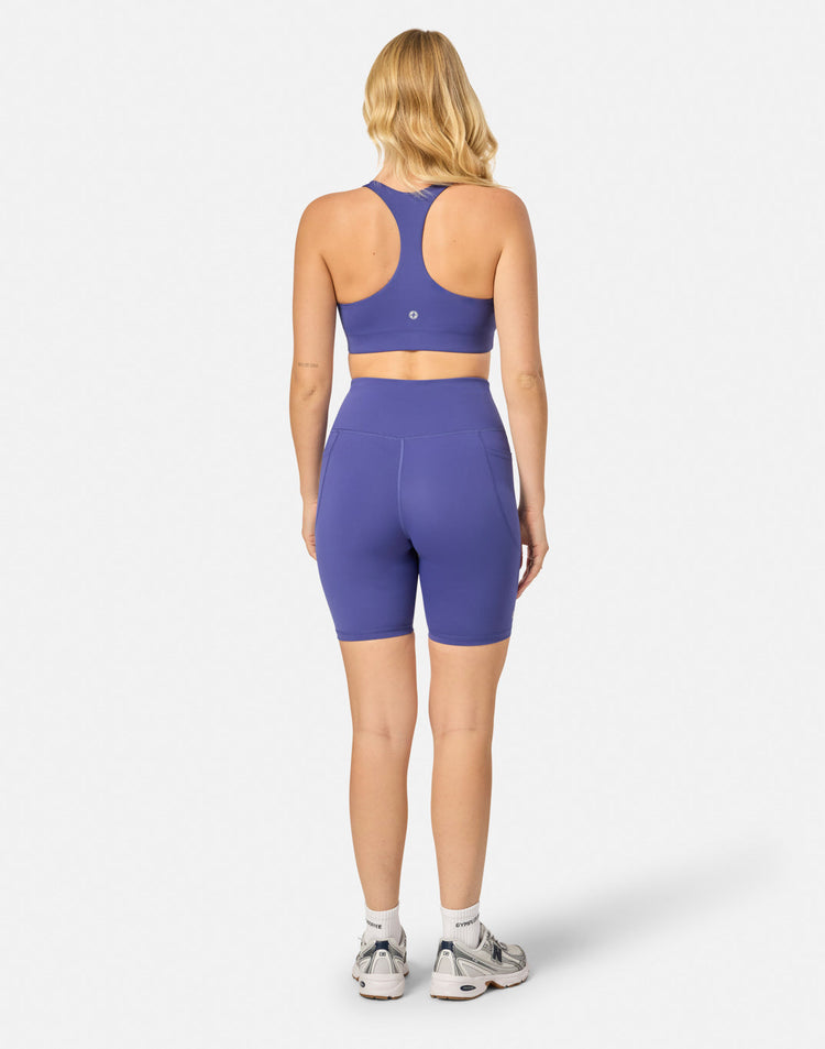 8" Relentless Bike Short in Violet Smoke