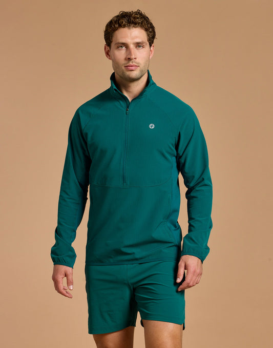 Relentless Train Midlayer in Goodnight Green