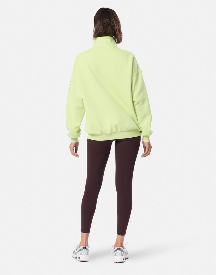 Snap Collar Sierra Sweatshirt in Lime Sorbet