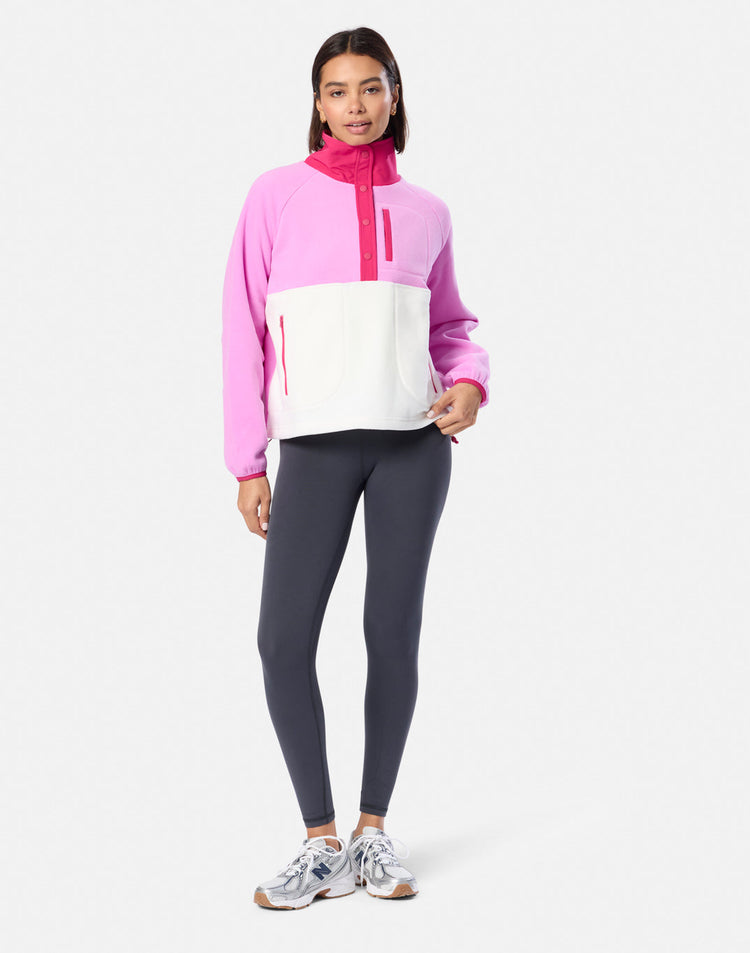 Snap Polar Fleece in Fuchsia Pink
