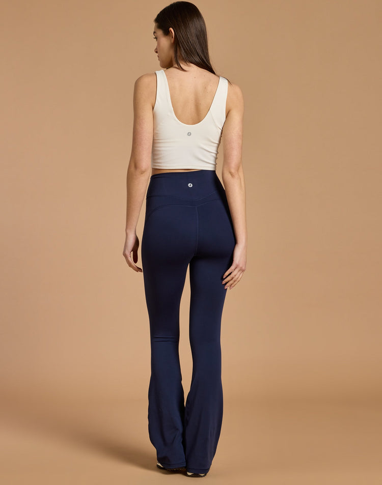 Soft-Motion Flare Legging in Twilight Navy