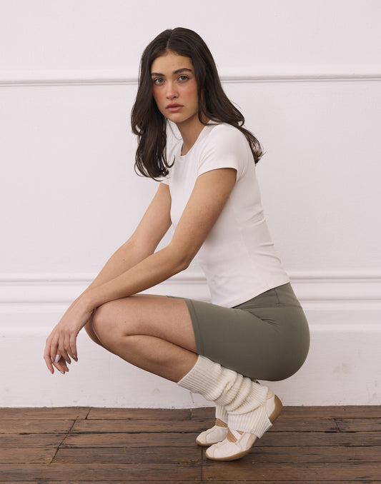 Soft-Motion Tee in Warm White