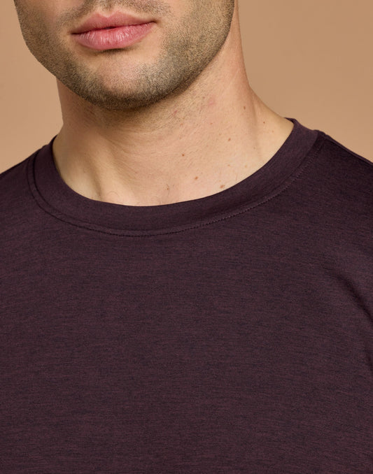 Daily Tee in Mahogany Marl