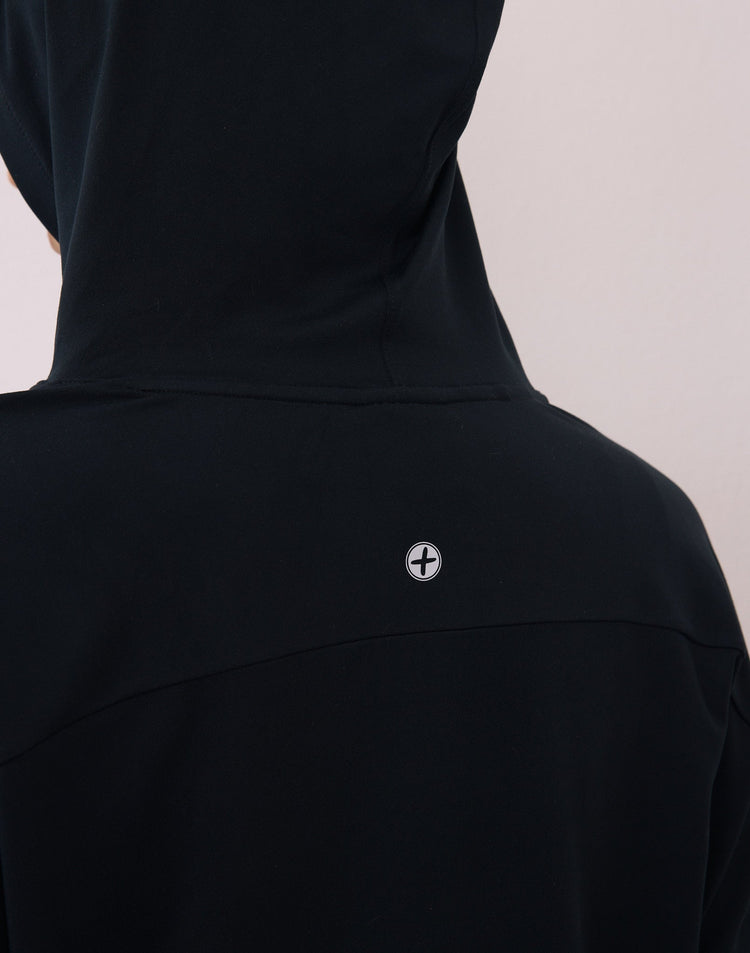 Relaxed Hoodie in Black