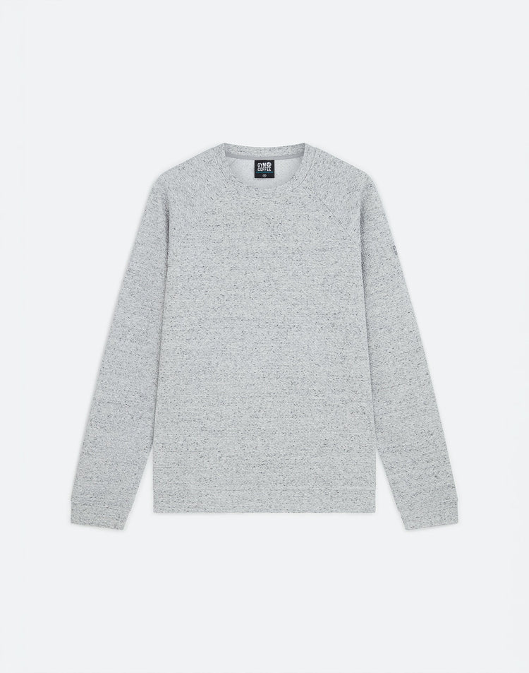 Textured Sweatshirt in Heather Grey