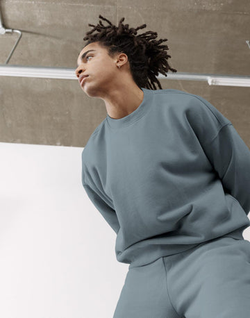 The Oversized Crew in Slate Grey - Sweatshirts - Gym+Coffee IE