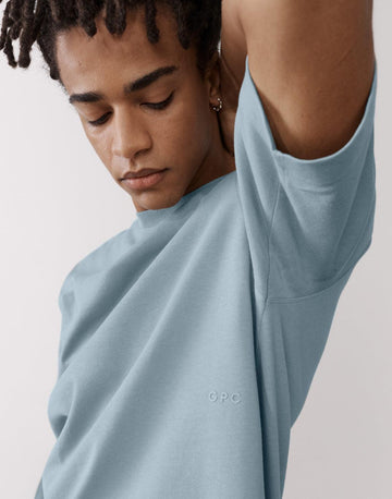 The Oversized Tee in Chalk Blue - T-Shirts - Gym+Coffee IE