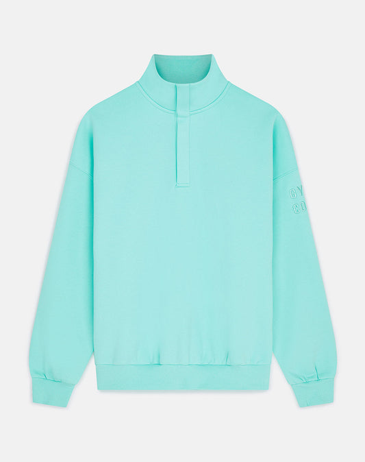 Snap Collar Sierra Sweatshirt in Peppermint