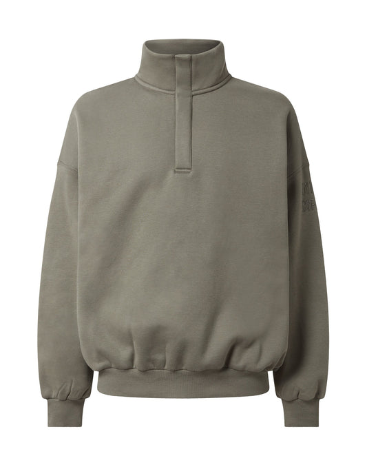 Snap Collar Sierra Sweatshirt in Olive