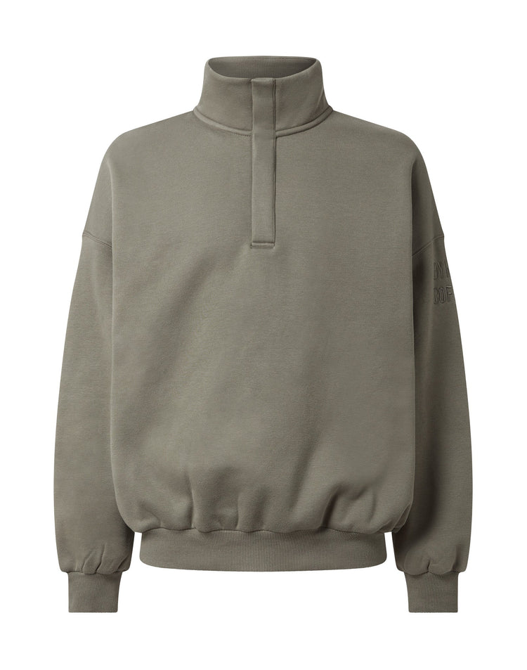 Snap Collar Sierra Sweatshirt in Olive