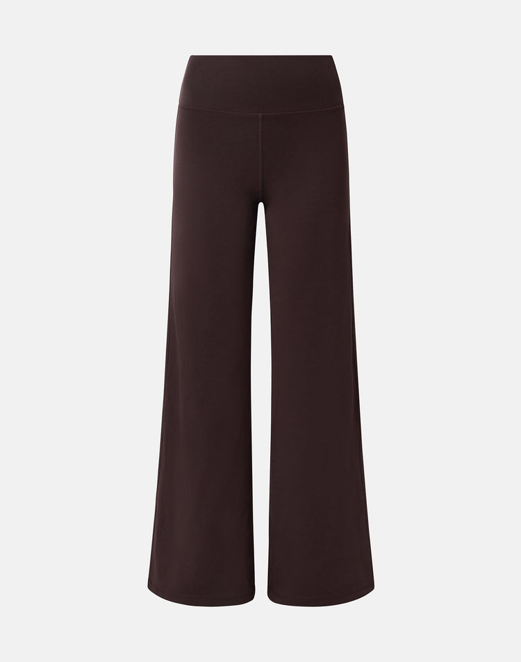 Wide Leg Legging in Mocha Bean