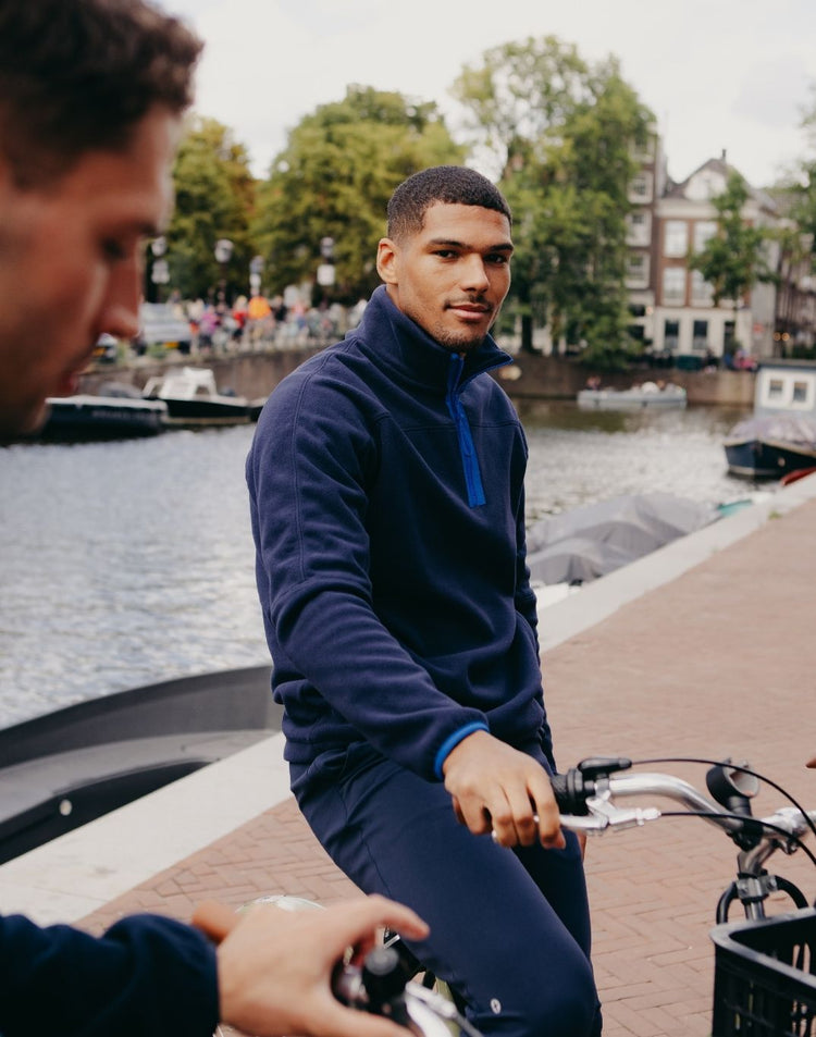 Half Zip Polar Fleece in Twilight Navy