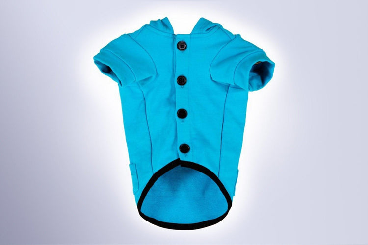 Blue Dog Hoodie - Dog Hoodie - Gym+Coffee IE