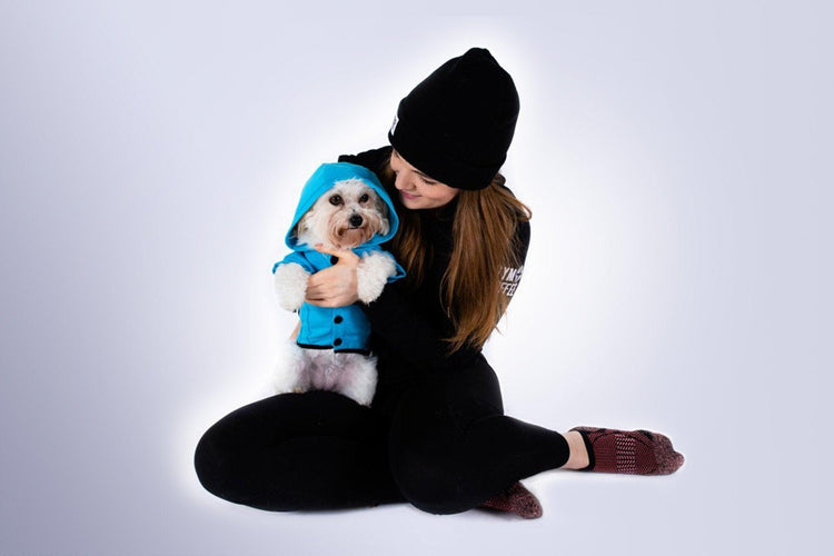 Blue Dog Hoodie - Dog Hoodie - Gym+Coffee IE