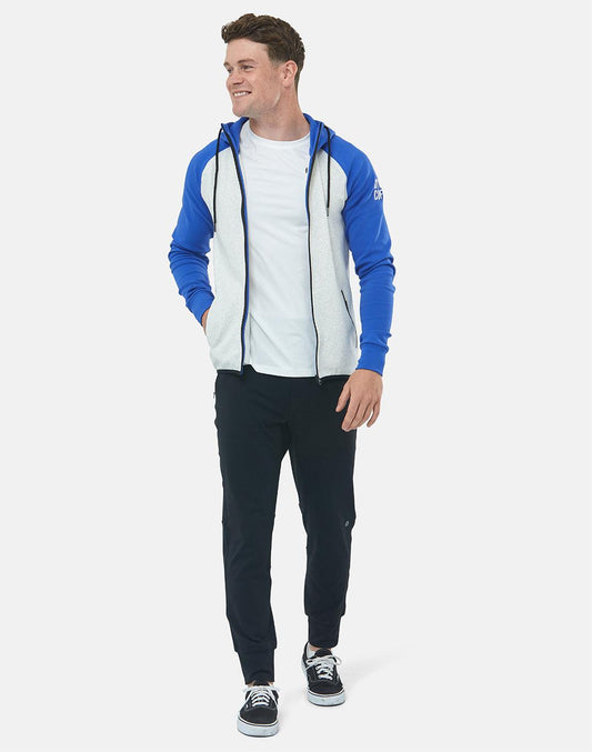 2Tone Chill Hoodie in Amparo Blue-Cream - Hoodies - Gym+Coffee IE