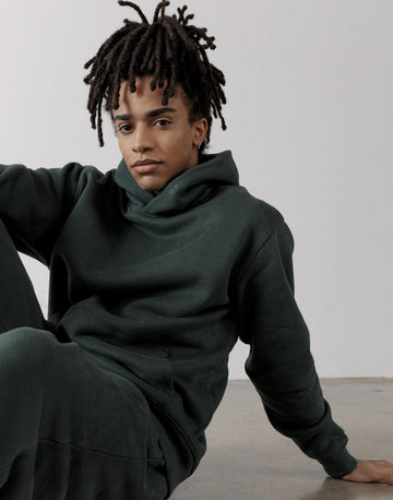 The Oversized Pullover Hoodie in Earth Green - Hoodies - Gym+Coffee IE