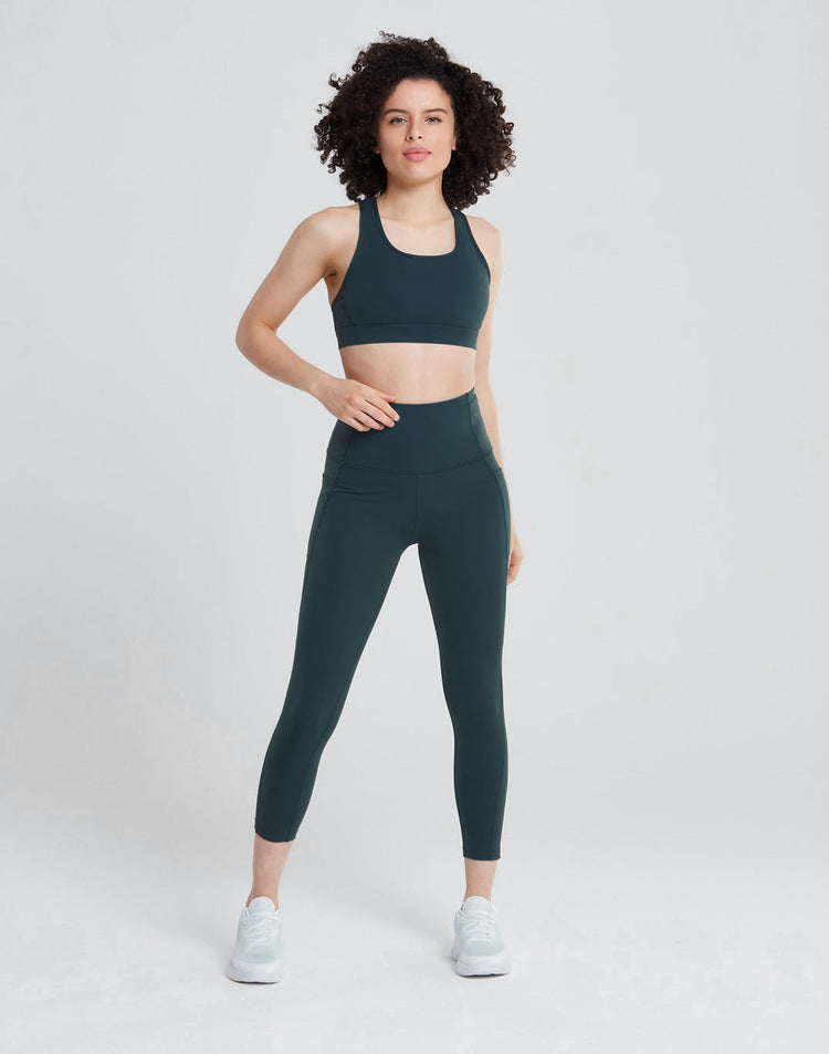 Swift High-Rise Legging in Moss Green