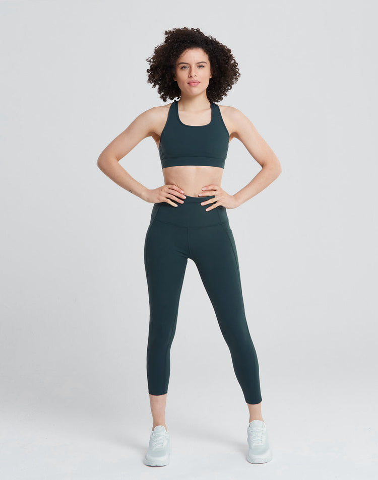 Swift High-Rise Legging in Moss Green