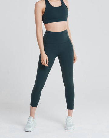 Swift High-Rise Legging in Moss Green